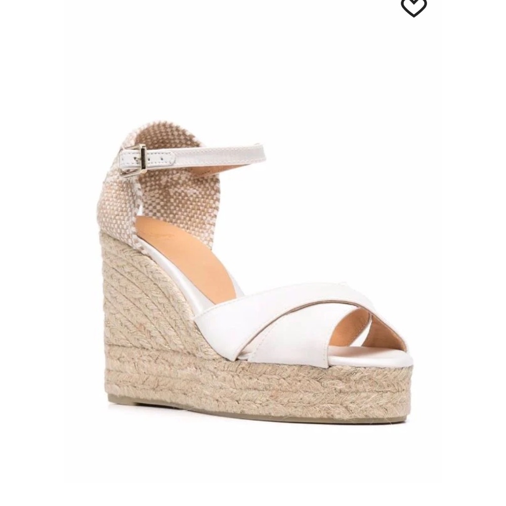 Castaner satin wedge